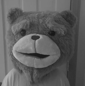 TED mask for Halloween.